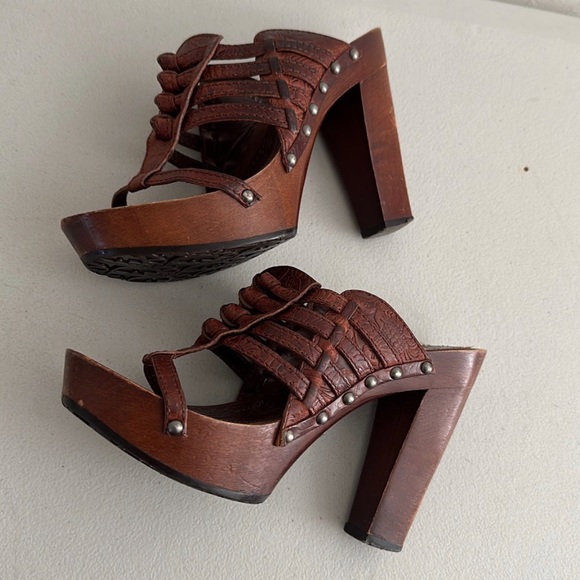 VINTAGE  Dior Pionnier slip on platform mule sandals - Picture 8 of 12